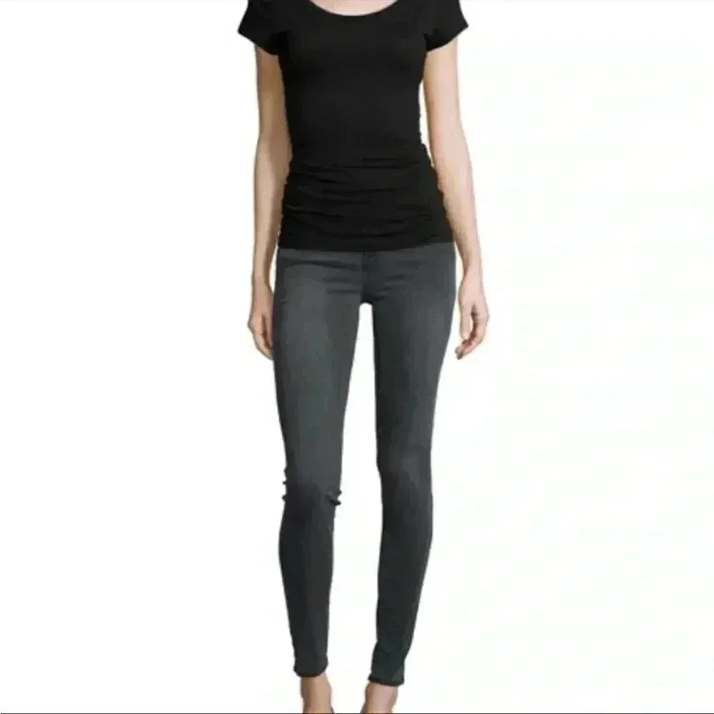 J Brand Super Skinny Photo Ready Jean Night Bird Faded Black 28